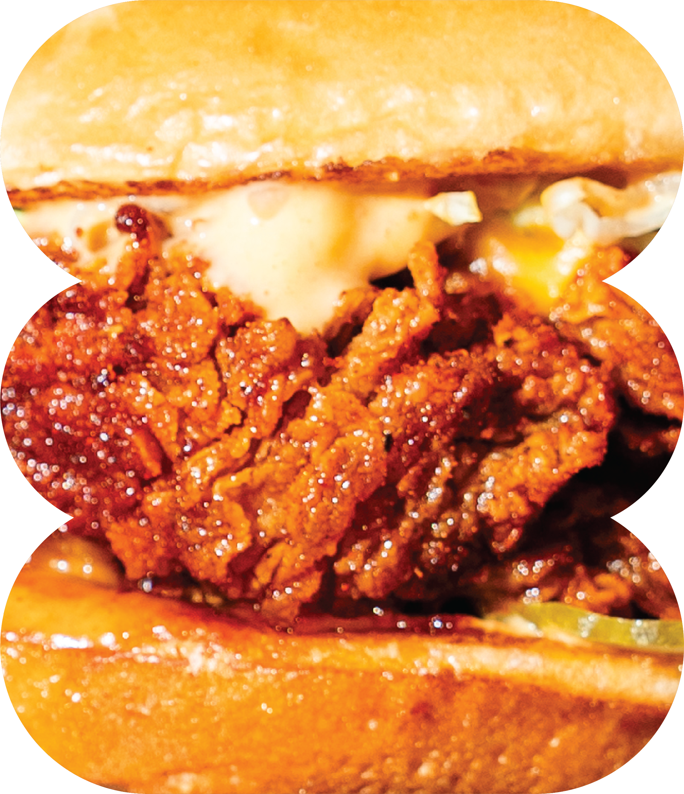 Chicken Man stacked burger